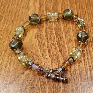 Vtg. Murano Glass Beads Bracelet